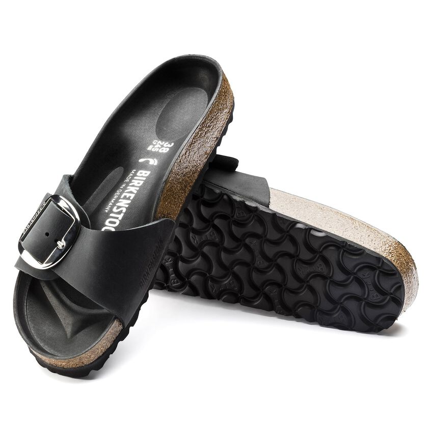 Birkenstock W Madrid Big Buckle BLACK - NARROW