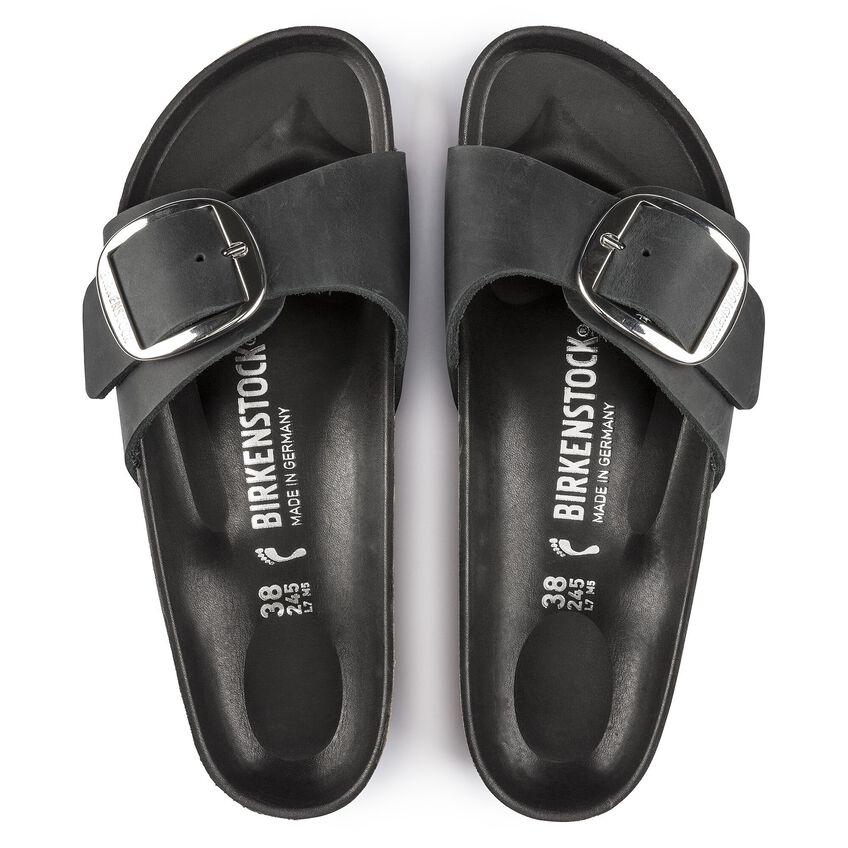 Birkenstock W Madrid Big Buckle BLACK - NARROW