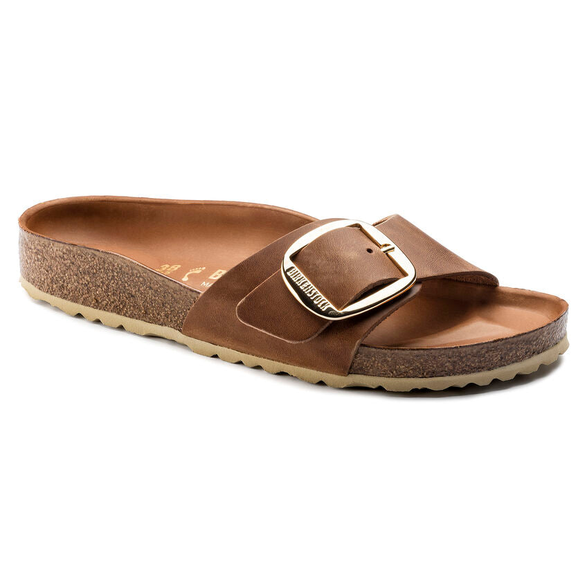 Birkenstock W Madrid Big Buckle COGNAC - NARROW