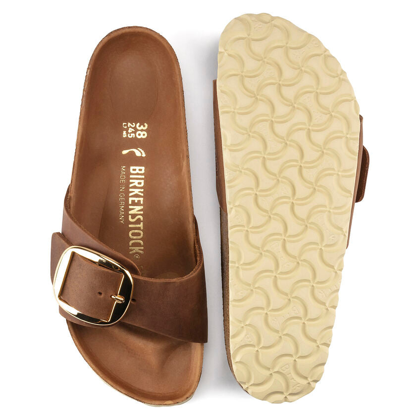 Birkenstock W Madrid Big Buckle COGNAC - NARROW