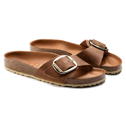 Birkenstock W Madrid Big Buckle COGNAC - NARROW