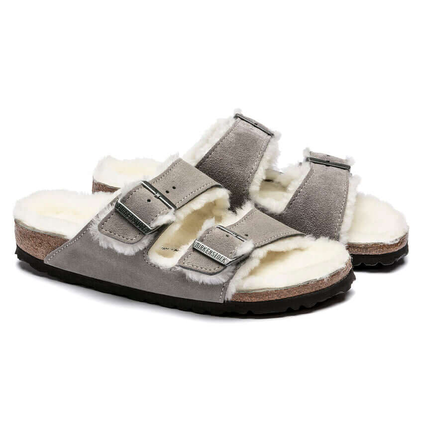 Birkenstock W Arizona Shearling STONE COIN - REGULAR