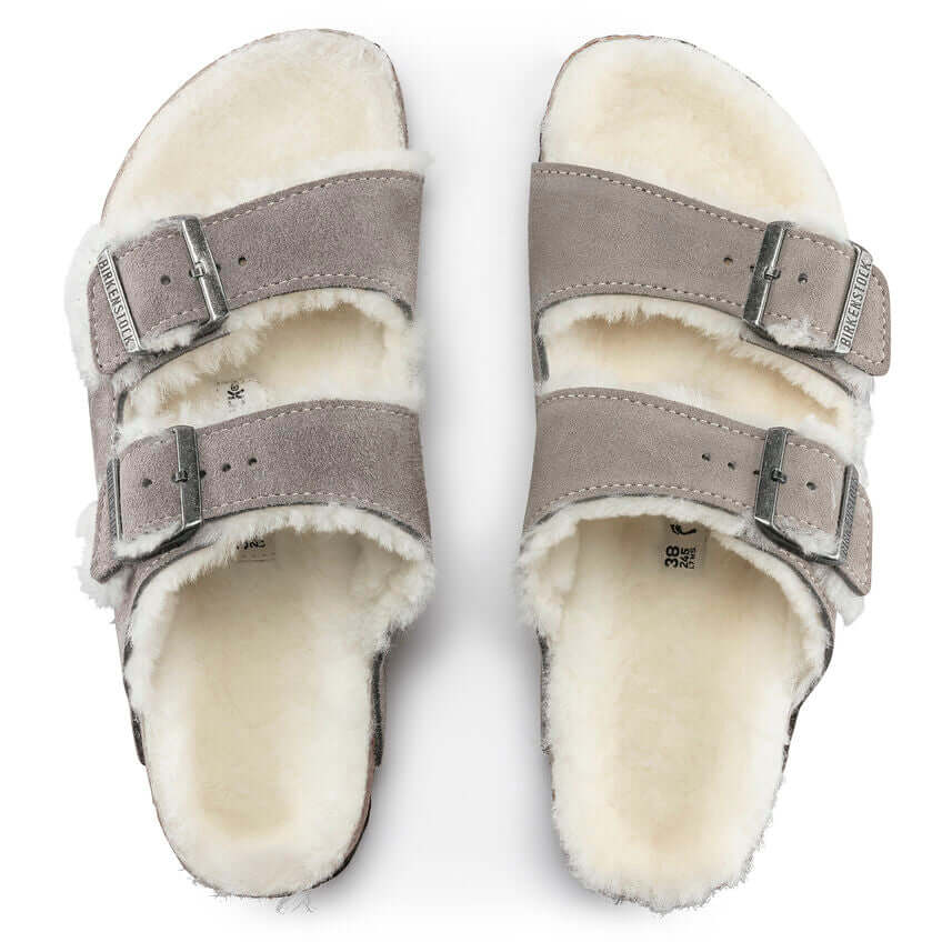 Birkenstock W Arizona Shearling STONE COIN - REGULAR