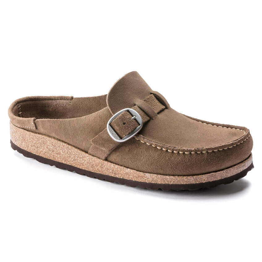 Birkenstock W Buckley Suede Leather GRAY TAUPE - NARROW