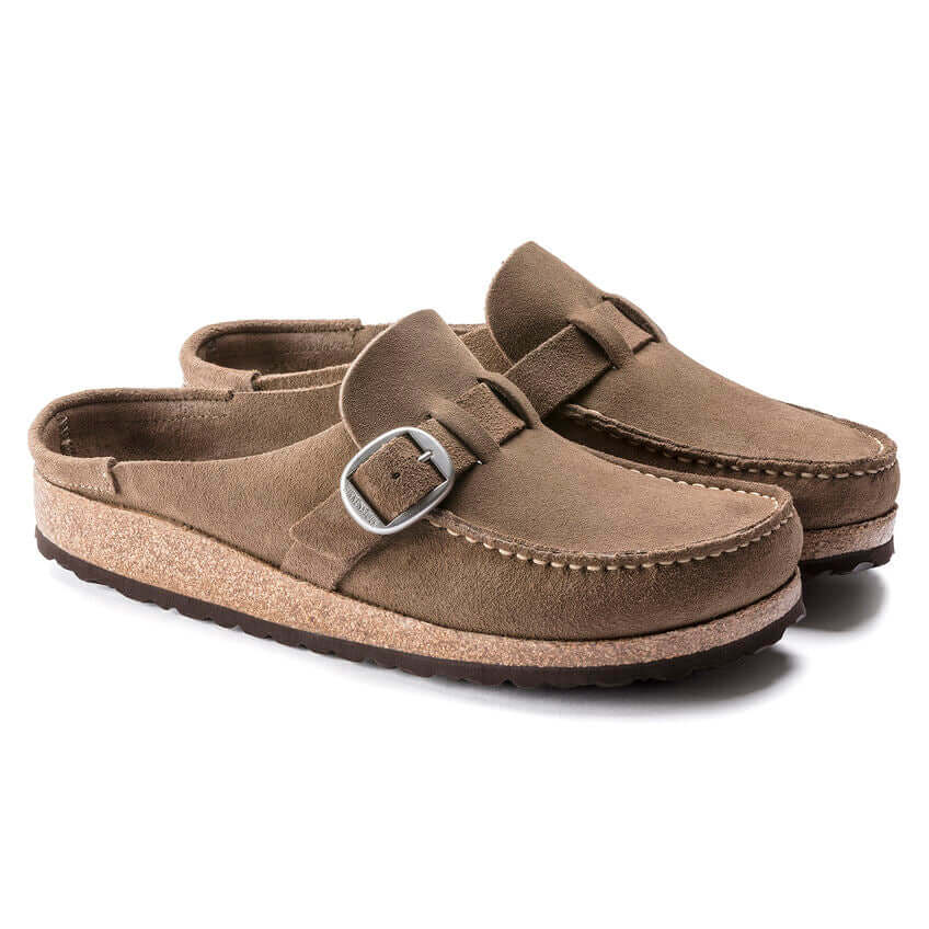 Birkenstock W Buckley Suede Leather GRAY TAUPE - NARROW