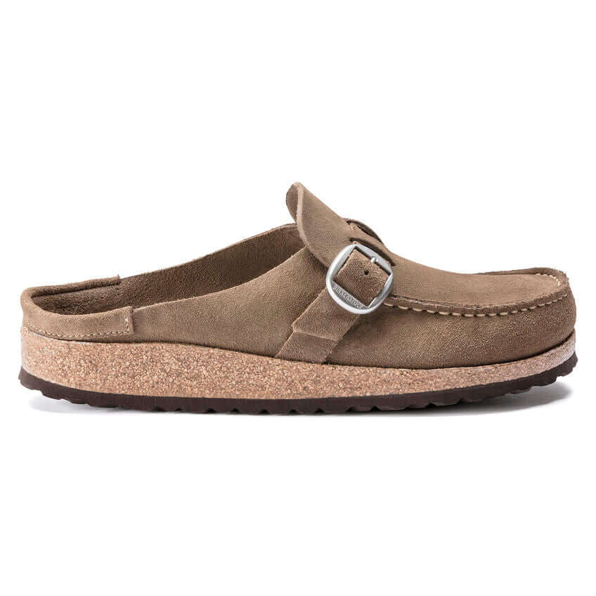 Birkenstock W Buckley Suede Leather GRAY TAUPE - NARROW