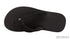 Rainbow Kids Grombow Soft Rubber Top Sole with 1" Strap BLACK / BLACK