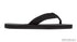 Rainbow Kids Grombow Soft Rubber Top Sole with 1" Strap BLACK / BLACK