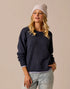 Carve Designs W Drue Fuzzy Sweater NAVY / DARK DAWN