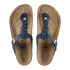 Birkenstock W Gizeh Braided Oiled Leather NAVY