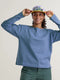 Patagonia W LS Mariner Top EVEN STRIPE DIVER BLUE