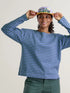 Patagonia W LS Mariner Top EVEN STRIPE DIVER BLUE