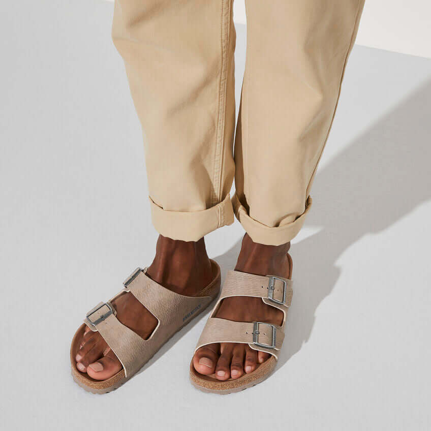 Birkenstock M Arizona Vegan DESERT DUST GRAY TAUPE - REGULAR