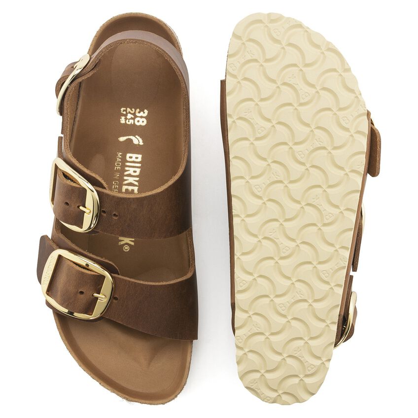 Birkenstock W Milano Big Buckle COGNAC - REGULAR