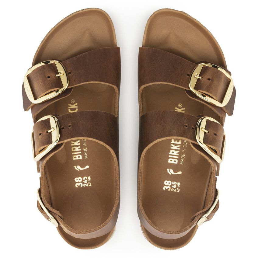 Birkenstock W Milano Big Buckle COGNAC - REGULAR