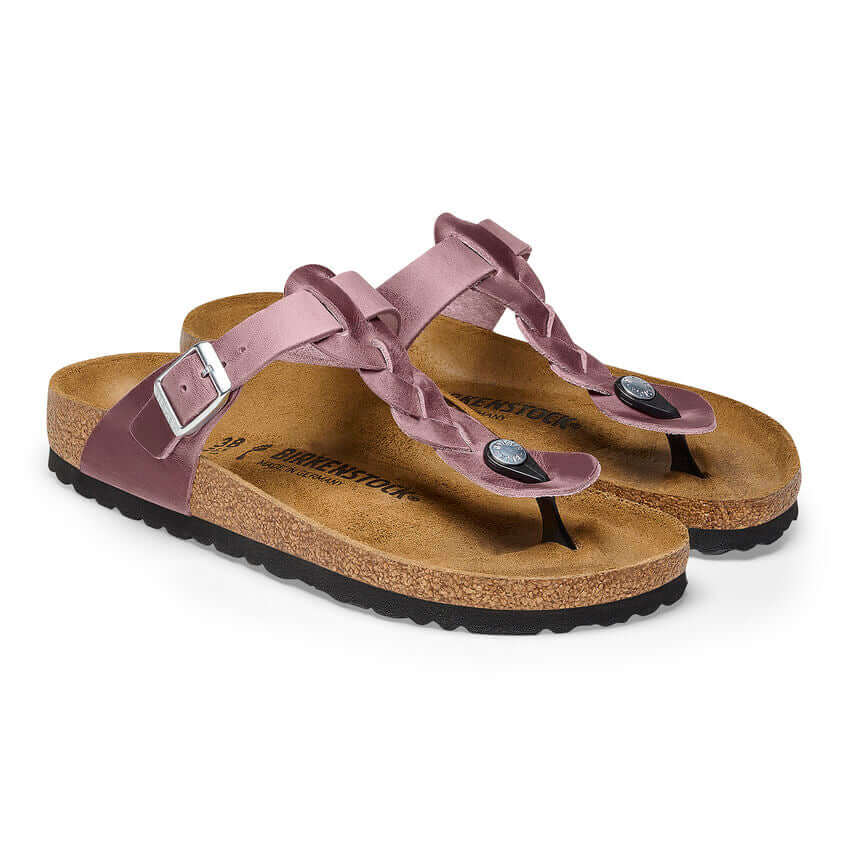 Birkenstock W Gizeh Braided Oiled Leather LAVENDER - REGULAR