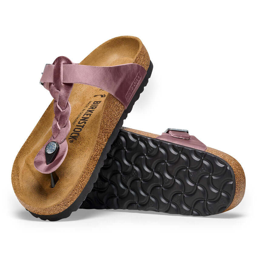 Birkenstock W Gizeh Braided Oiled Leather LAVENDER - REGULAR