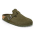 Birkenstock W Boston Shearling Suede Leather THYME - NARROW