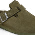 Birkenstock W Boston Shearling Suede Leather THYME - NARROW