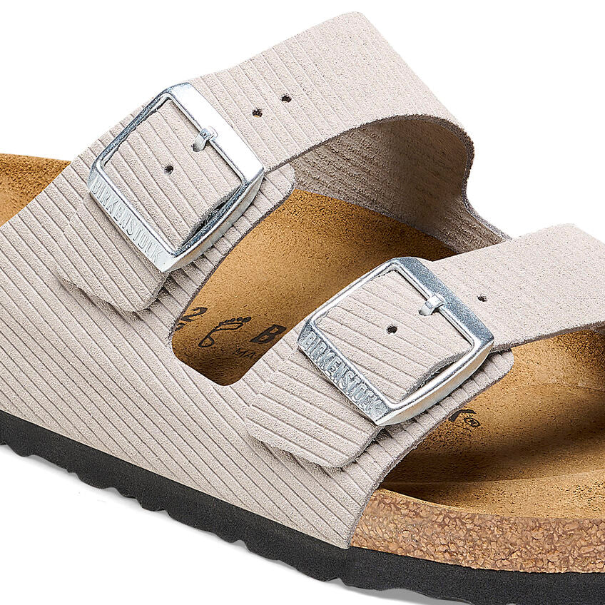 Birkenstock M Arizona Suede Embossed CORDUROY STONE COIN - REGULAR