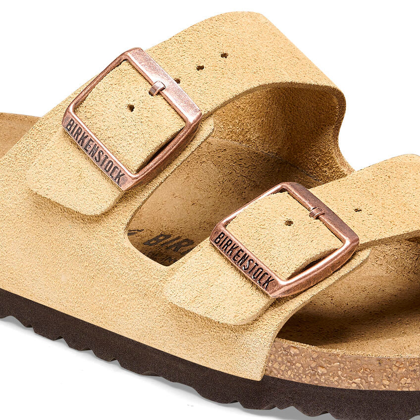 Birkenstock M Arizona Suede Leather LATTE CREAM - REGULAR