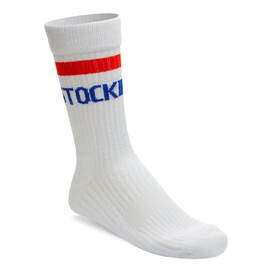 Birkenstock Striped Crew Socks WHITE