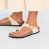 Birkenstock W Gizeh Nubuck Leather ECRU - REGULAR