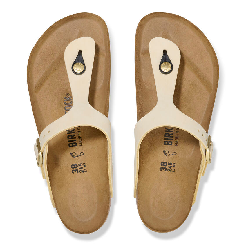 Birkenstock W Gizeh Nubuck Leather ECRU - REGULAR