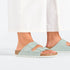 Birkenstock W Arizona Canvas Rivet Logo SURF GREEN - NARROW