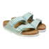 Birkenstock W Arizona Canvas Rivet Logo SURF GREEN - NARROW