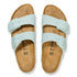 Birkenstock W Arizona Canvas Rivet Logo SURF GREEN - NARROW