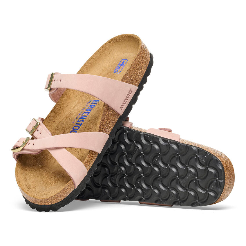 Birkenstock W Franca SFB Nubuck Leather SOFT PINK - REGULAR