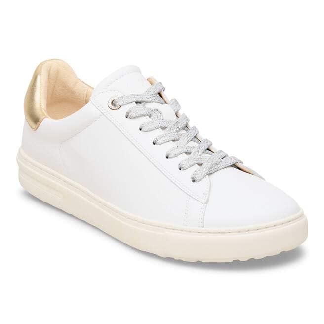 Birkenstock W Bend Low Leather WHITE/METALLIC GOLD