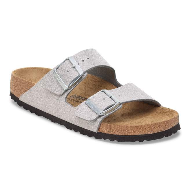 Birkenstock W Arizona SHINY GLITTER SILVER-NARROW