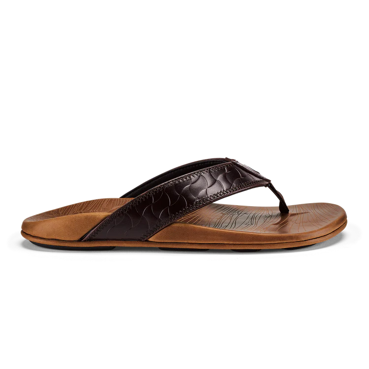 Olukai M Hikianalia DARK JAVA  / TAN