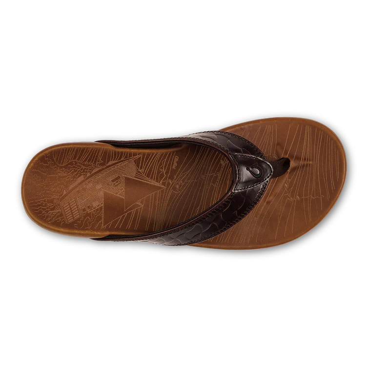 Olukai M Hikianalia DARK JAVA  / TAN