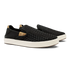 Olukai M Lae' Ahi LAUHALA Woven Leather BLACK / BLACK