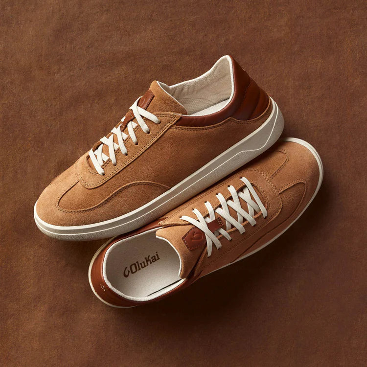 Olukai M Punini Sneaker Suede TAN / TOFFEE