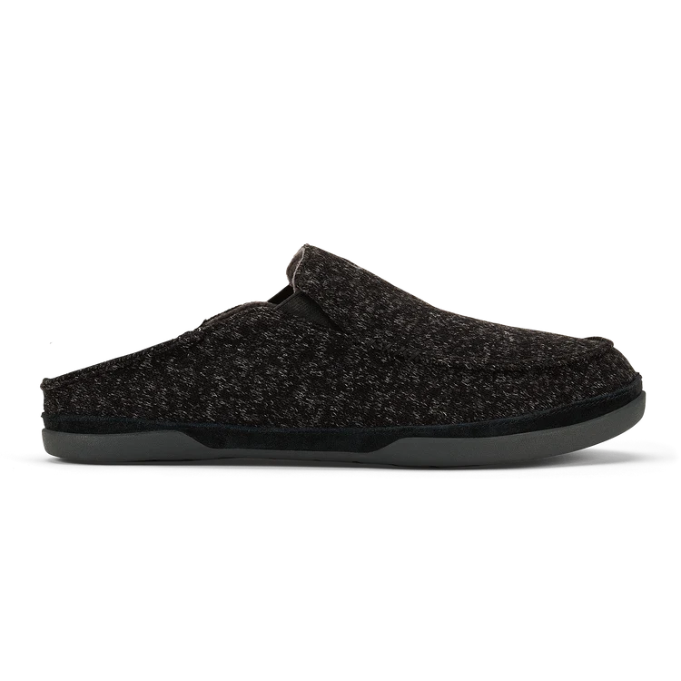 Olukai M Moloa Hulu II Slipper BLACK / BLACK