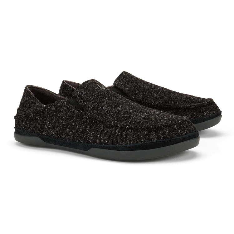 Olukai M Moloa Hulu II Slipper BLACK / BLACK