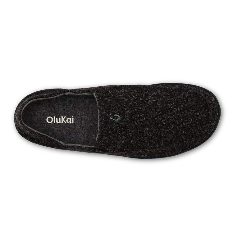 Olukai M Moloa Hulu II Slipper BLACK / BLACK