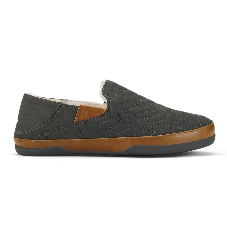 Olukai M Hanohano Waxed Canvas Slipper DARK SHADOW / DARK SHADOW