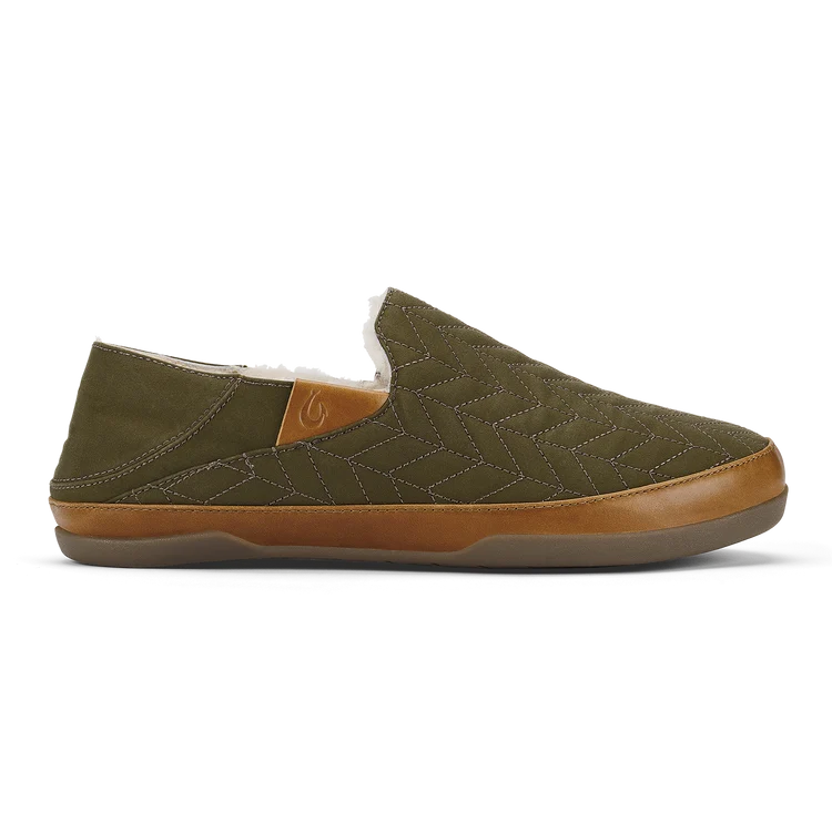 Olukai M Hanohano Waxed Canvas Slipper HUSK / HUSK