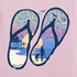 Life is Good W Crusher Flip Flops Tropical SEASHELL PINK