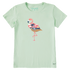 Life is Good W SS Crusher Beachy Flamingo SAGE GREEN