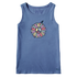 Life is Good W Crusher Tank Peace Sign Turtle VINTAGE BLUE