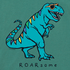 Life is Good Kids SS Crusher Rad Roarsome Dino Tee SPRUCE GREEN