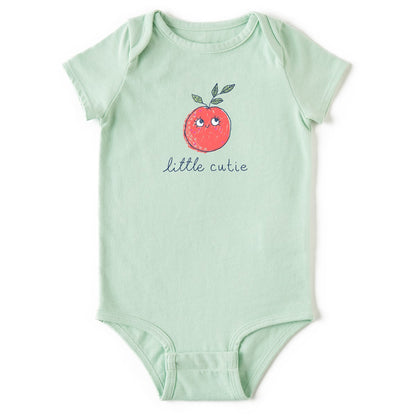 Life is Good Baby Crusher Bodysuit Little Cutie SAGE GREEN