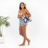 ALOHA Pape'ete Reversible Tote NEON MOON ON NAVY