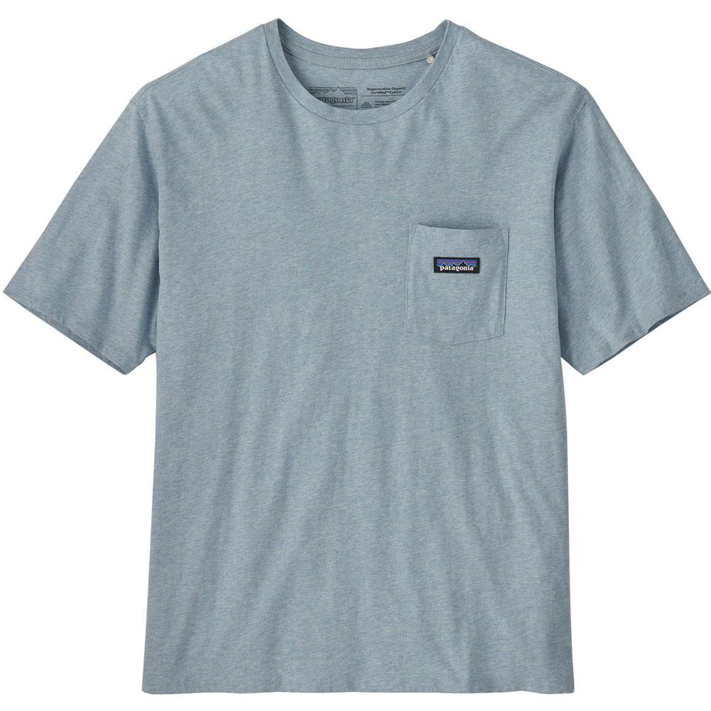 Patagonia M SS Daily Pocket Tee STEAM BLUE